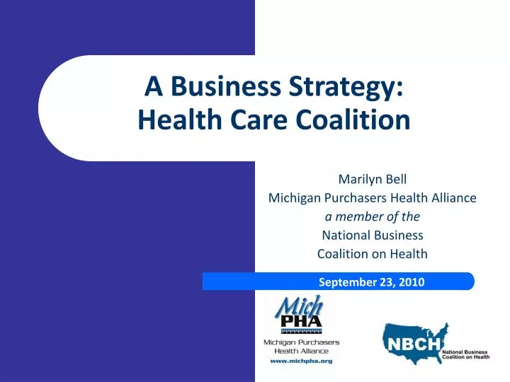 a business strategy health care coalition