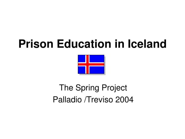 prison education in iceland