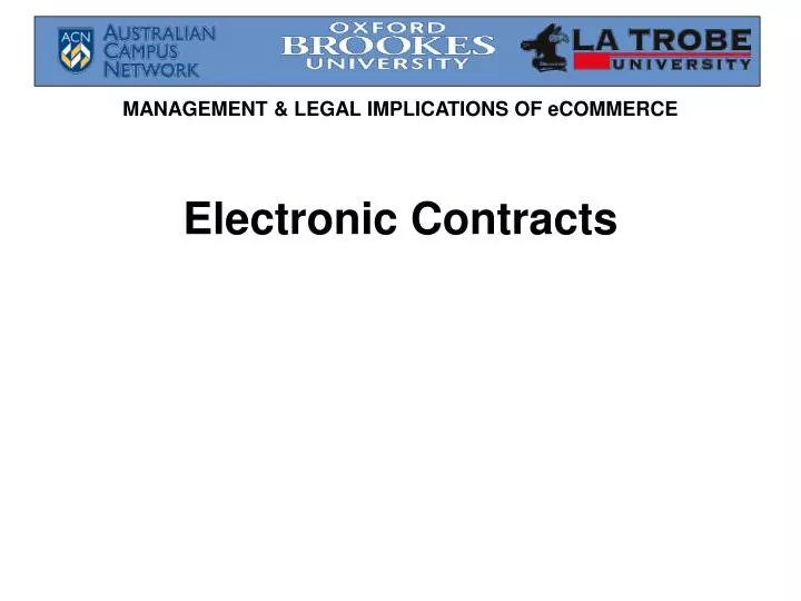 electronic contracts