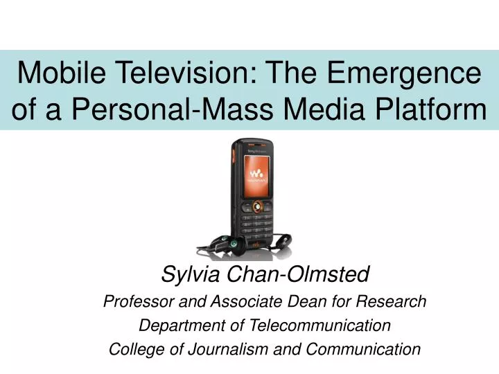 mobile television the emergence of a personal mass media platform