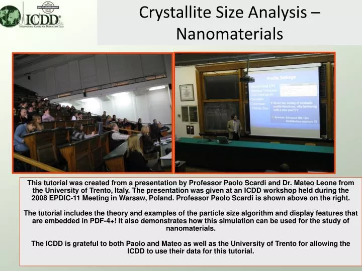 crystallite size analysis nanomaterials