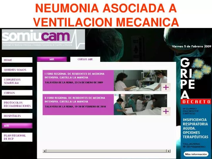 neumonia asociada a ventilacion mecanica