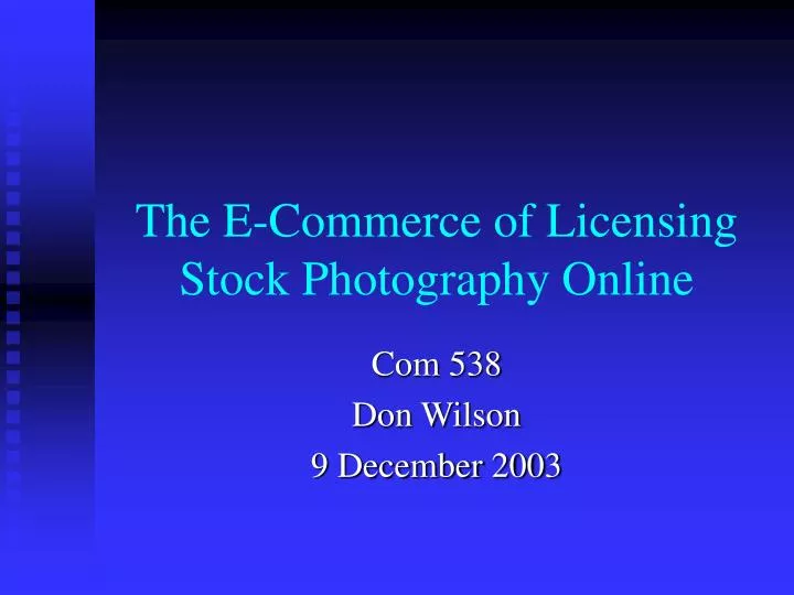 the e commerce of licensing stock photography online