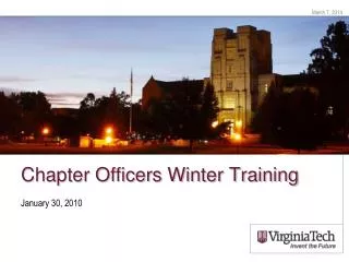 Chapter Officers Winter Training