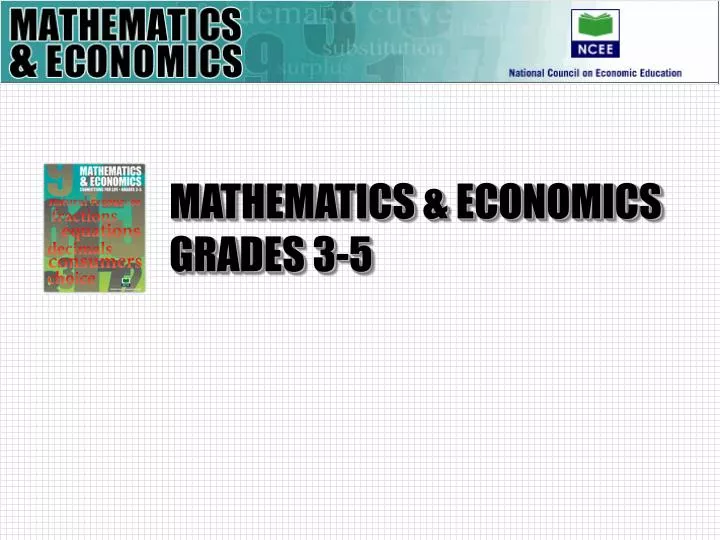 mathematics economics grades 3 5