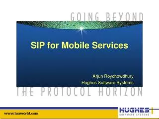 SIP for Mobile Services