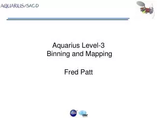 aquarius level 3 binning and mapping