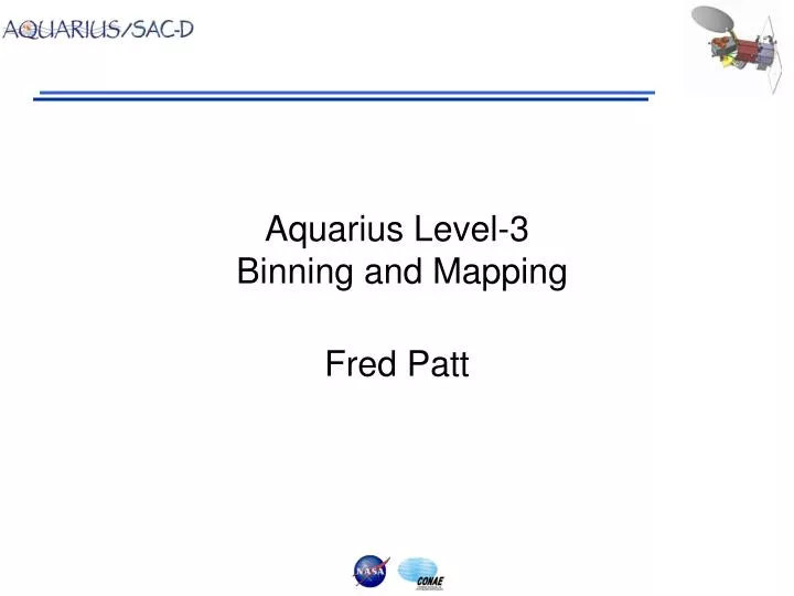 aquarius level 3 binning and mapping