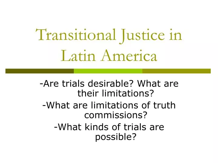 transitional justice in latin america