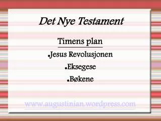 Det Nye Testament