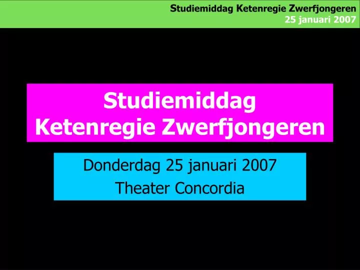 studiemiddag ketenregie zwerfjongeren