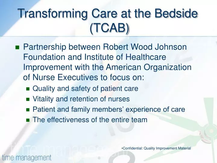 transforming care at the bedside tcab