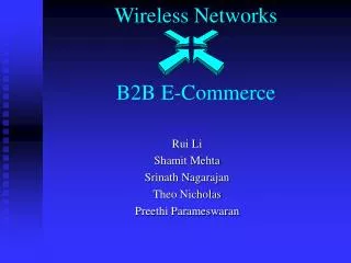 Wireless Networks B2B E-Commerce