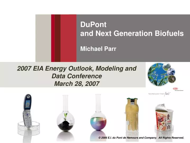 dupont and next generation biofuels michael parr