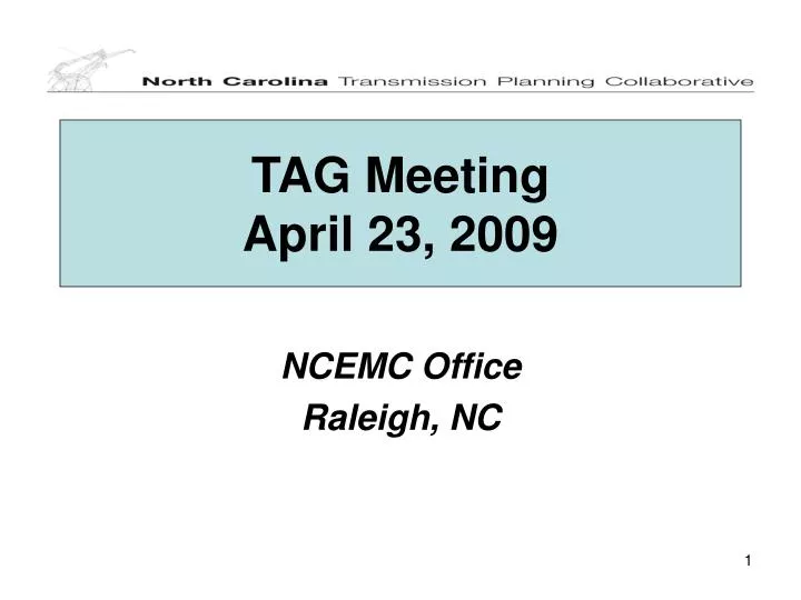 tag meeting april 23 2009