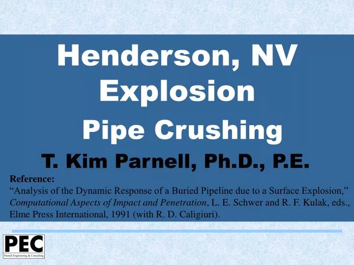 henderson nv explosion pipe crushing