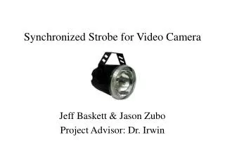Synchronized Strobe for Video Camera