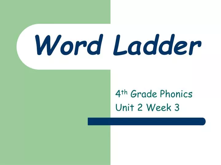 word ladder