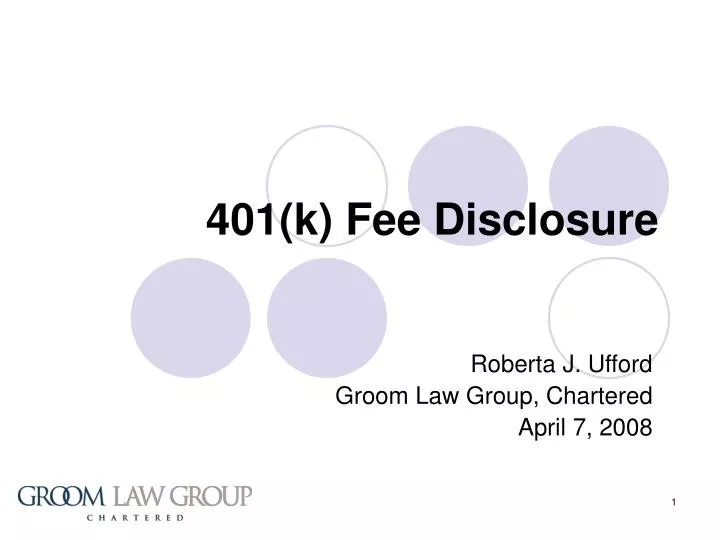 401 k fee disclosure