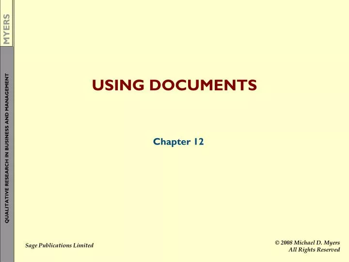 using documents