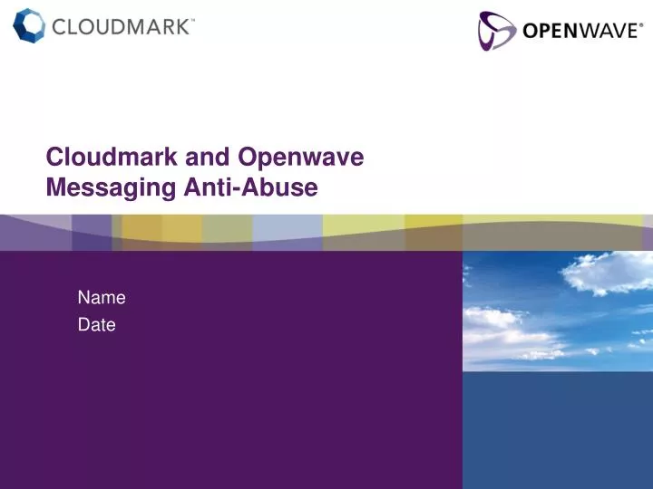 cloudmark and openwave messaging anti abuse