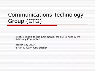 Communications Technology Group (CTG)
