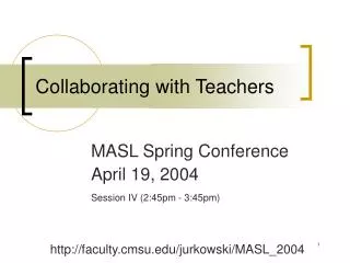 collaborating with teachers