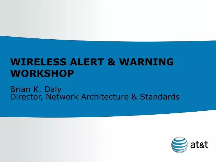 wireless alert warning workshop