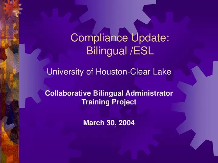 compliance update bilingual esl