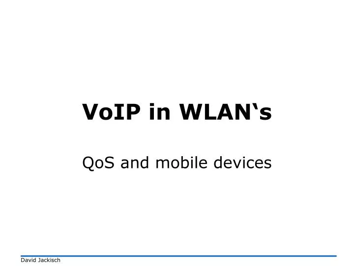 voip in wlan s