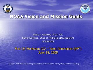 NOAA Vision and Mission Goals