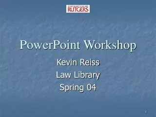 PowerPoint Workshop