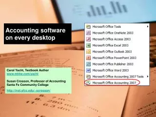 Accounting software on every desktop