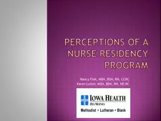 Perceptions of a Nurse Residency Program