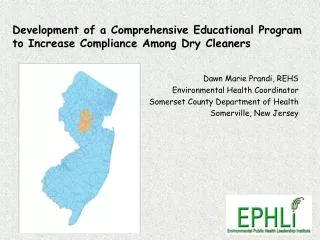 Development of a Comprehensive Educational Program to Increase Compliance Among Dry Cleaners