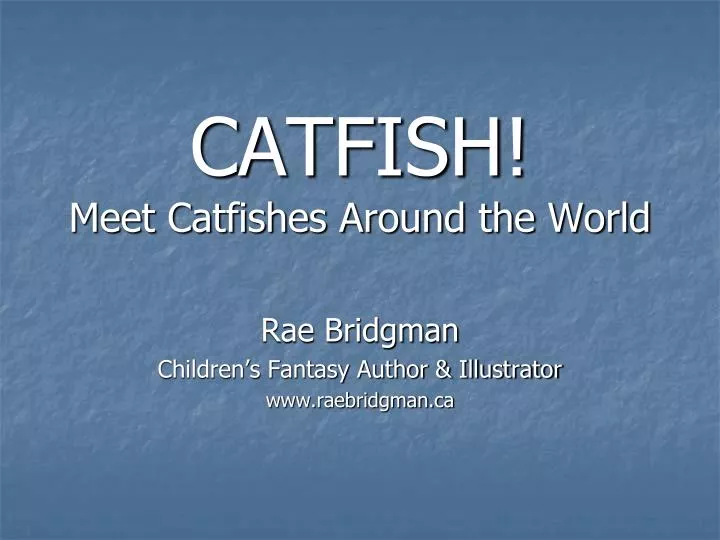 catfish meet catfishes around the world