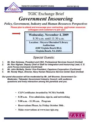 Government Insourcing Policy, Government, Industry and Human Resources Perspectives