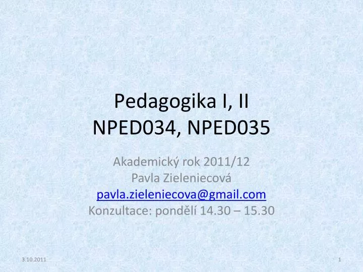 pedagogika i ii nped034 nped035