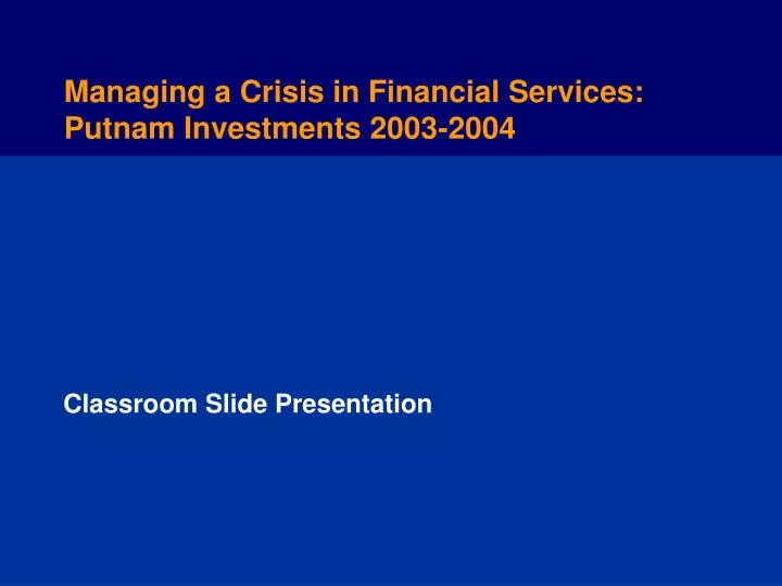 classroom slide presentation