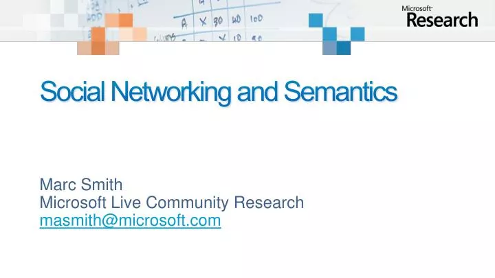 social networking and semantics