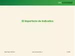 El Imperfecto de Indicativo - slide 1