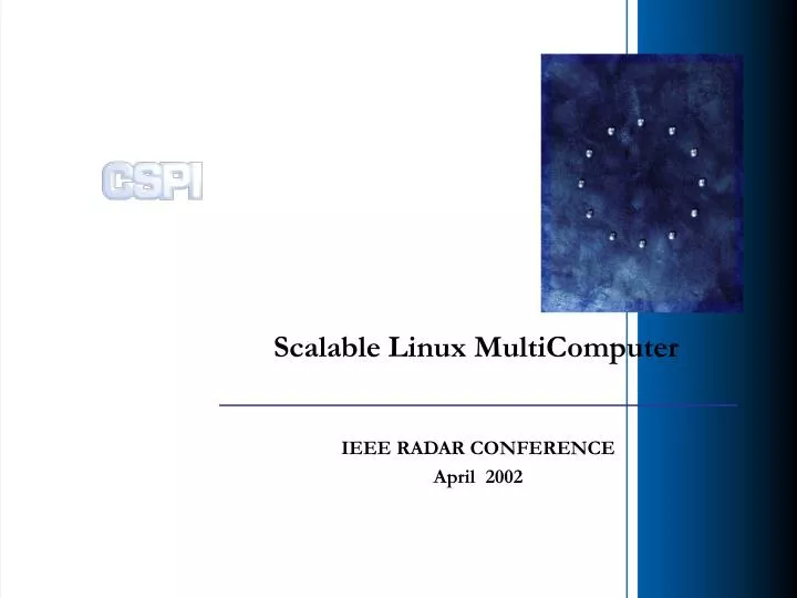 scalable linux multicomputer