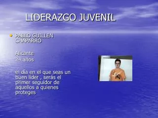 liderazgo juvenil
