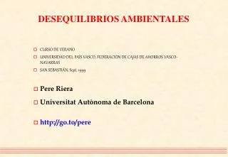 desequilibrios ambientales
