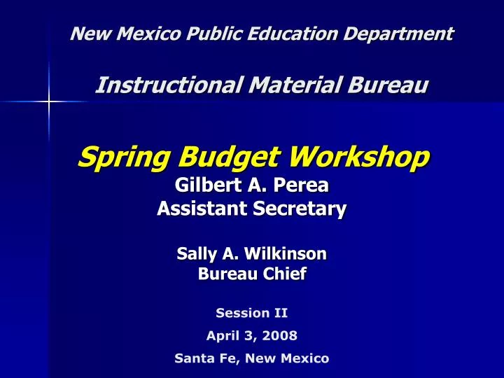 new mexico public education department instructional material bureau
