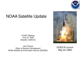 NOAA Satellite Update