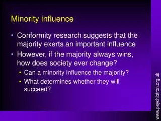 Minority influence