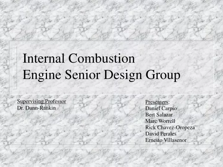internal combustion engine senior design group