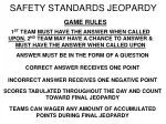 SAFETY STANDARDS JEOPARDY - slide 1