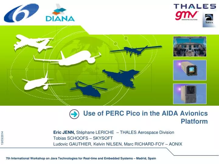 use of perc pico in the aida avionics platform